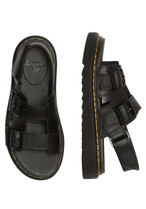 Black unisex leather sandal DR MARTENS | VARELJ/PIANERO